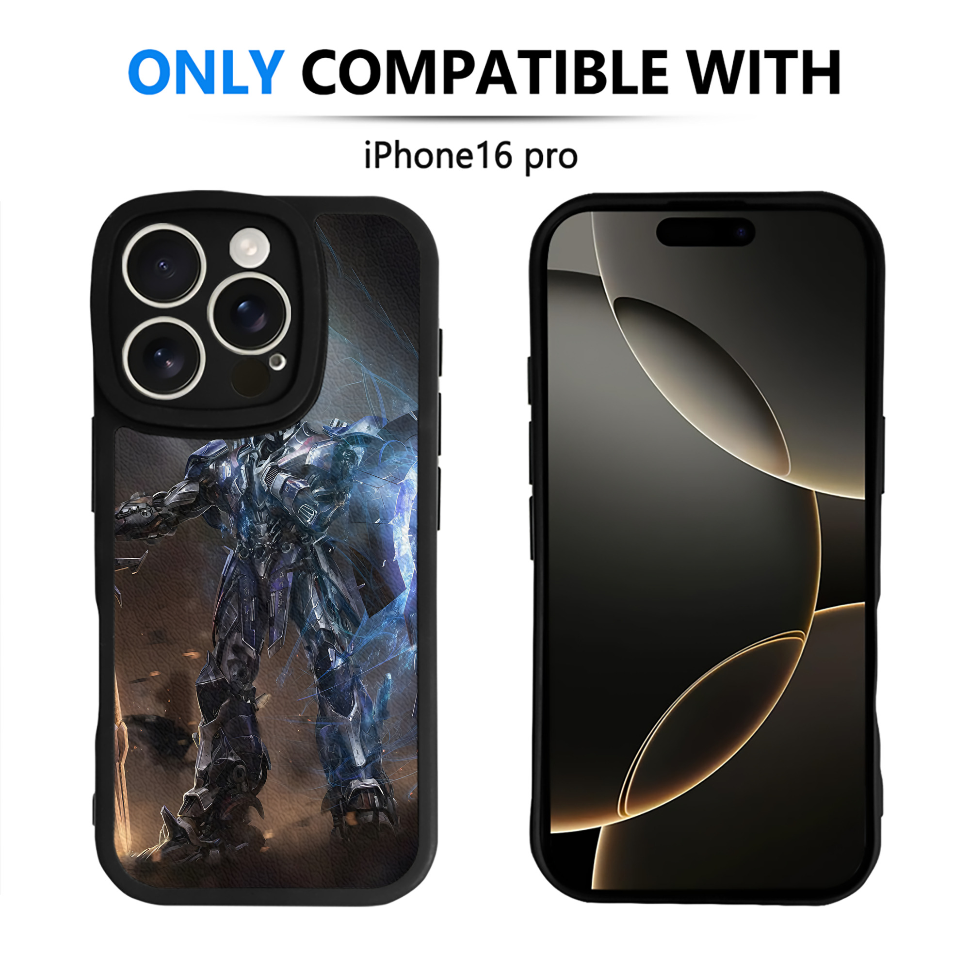 （画像用） Transformers トランスフォーマー 【iPhone 16シリーズ対応】シリコンスマホケース（レザー調） 材質：シリコン